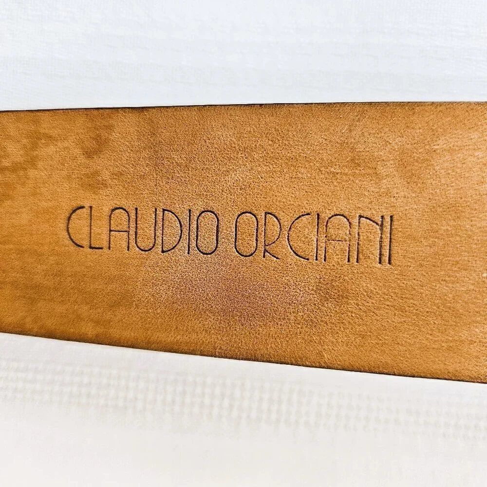 Claudio Orciani Handmade Italian Leather Versatile Brown Belt 2236 40